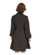 DKNY Womens Black Pleated Zippered Collared Self-tie Belt Blouson Sleeve Surplice Neckline Above The Knee Wear To Work Faux Wrap Dress Online