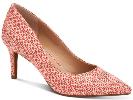 ALFANI Womens Coral Woven Padded Comfort Jeules Pointed Toe Stiletto Slip On Pumps Shoes M For Sale