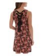 BCX Womens Floral Sleeveless V Neck Mini Shift Dress Cheap