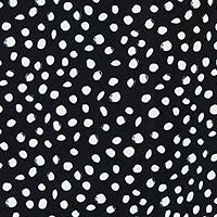 CONNECTED APPAREL Womens Black Polka Dot Pouf Sleeve Round Neck Above The Knee Wear To Work Sheath Dress Online Sale