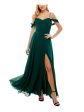 CITY STUDIO Womens Slitted Spaghetti Strap Sweetheart Neckline Full-Length Prom Gown Dress Supply