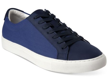 ALFANI Mens Blue Comfort Grayson Round Toe Platform Lace-Up Athletic Sneakers Shoes M Hot on Sale