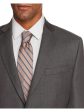 MICHAEL KORS Mens Sharkskin Gray Single Breasted, Classic Fit Wool Blend Blazer Sale