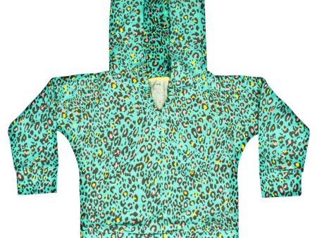 buso para bebe   capota cuadrada   animal print verde menta 2t Online