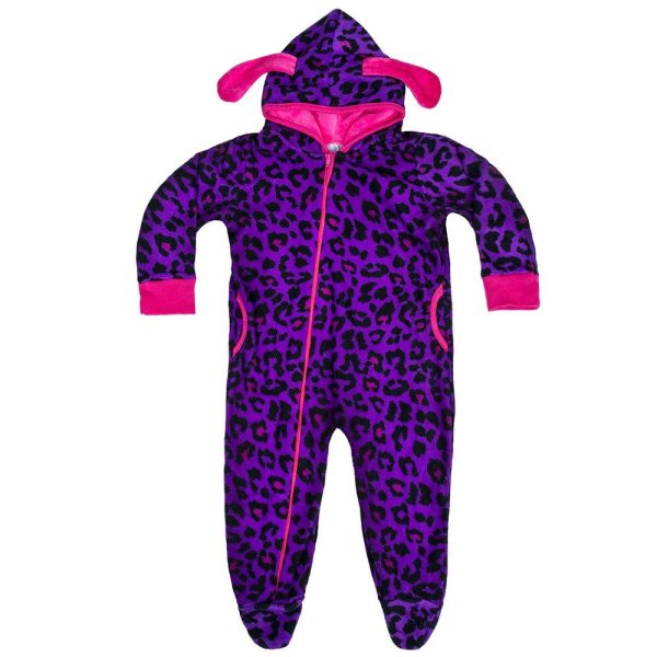 pijama para bebe nina   animal print   morado 9 12m For Sale