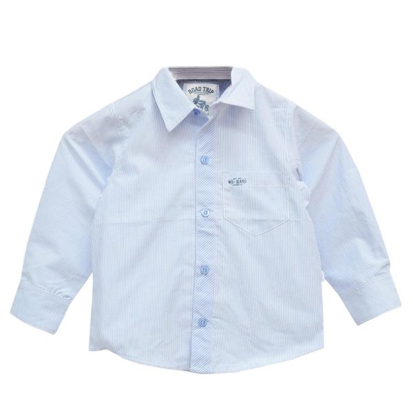 camisa azul lon uk 6t Fashion